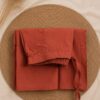 rust red floral cotton co ord set