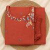 red elegant floral kurtha