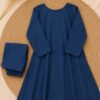navy blue printed kurtha