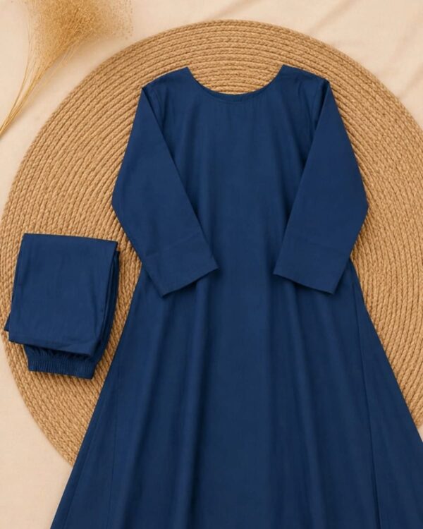 navy blue printed kurtha