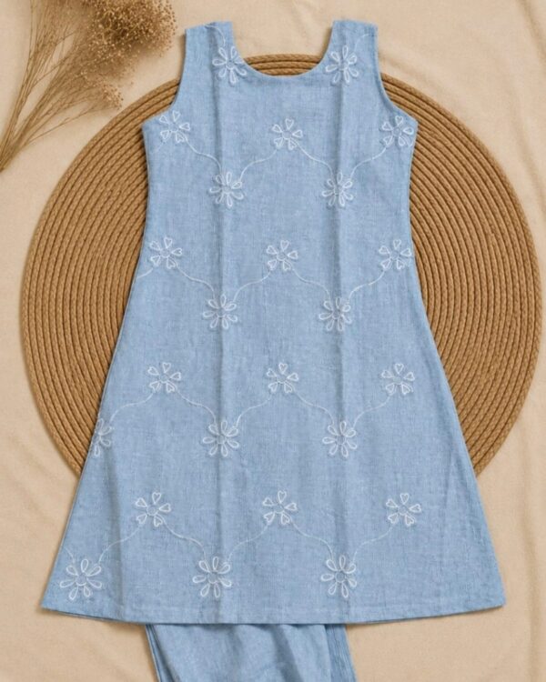 blue denim kurtha