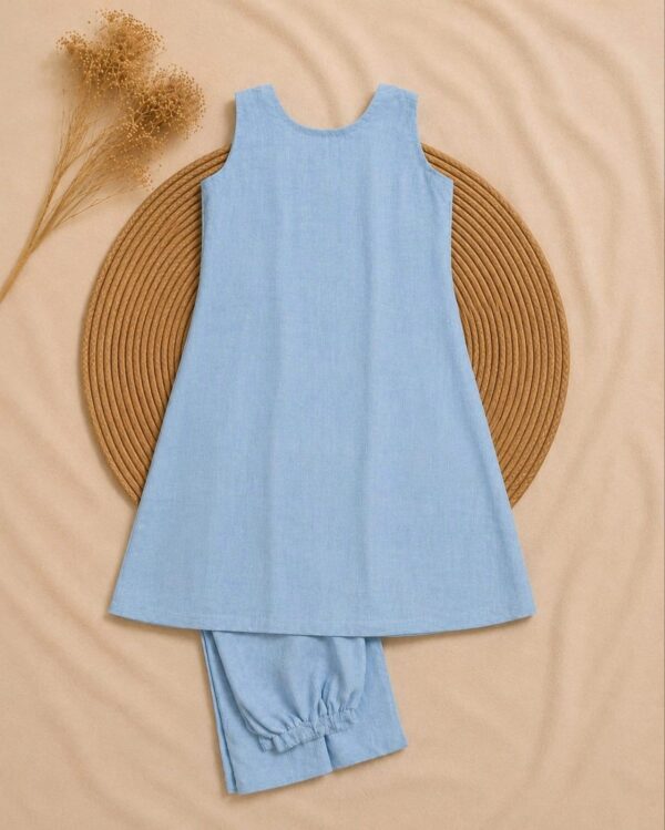 blue denim kurtha