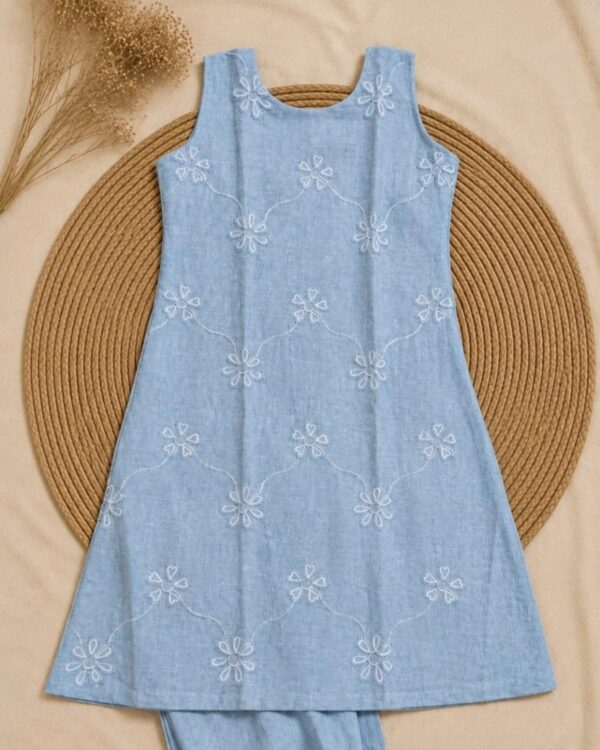 blue denim kurtha