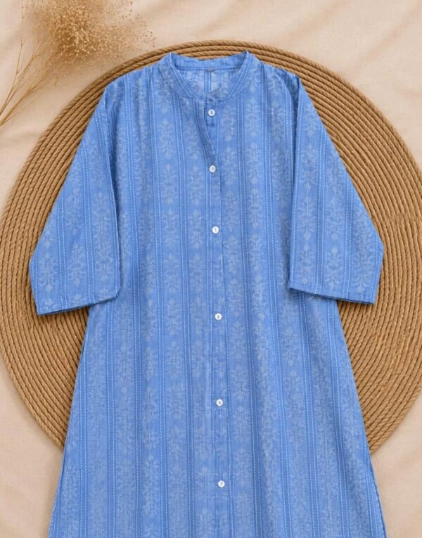 dark blue pattern kurtha