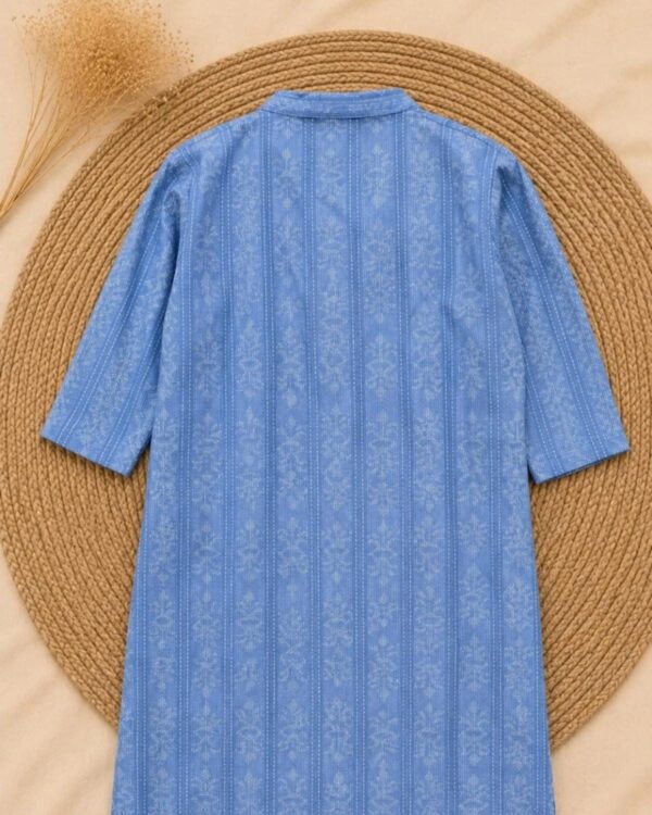 dark blue pattern kurtha