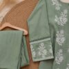 sage green embroidered co ord set
