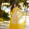 Yello white kurtha