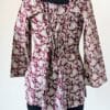 Short Kurti Maroon Paisley Lace-Up Cotton Top