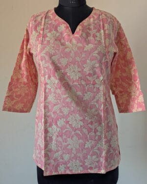 blush-pink-with-ivory-floral-print-short-kurti