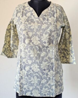 grey short kurti