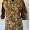 olive green short kurti
