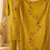 Untitled design (2) Mustard Yellow Floral Kurthi Pant Set With Dupatta