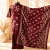 Wine Maroon Kurti Pant Set with pocket & Dupatta
