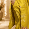 file_000000006e247207ad9be16b2aae35c3 Mustard Yellow Floral Kurthi Pant Set With Dupatta