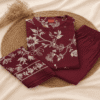 Wine Maroon Kurti Pant Set with pocket & Dupatta