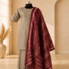 Beige colour palazzo cord set